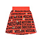 Красная трикотажная юбка с логотипом Moschino | Фото 2
