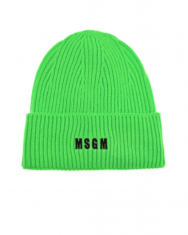 Базовая зеленая шапка MSGM Зеленый, арт. 3341MDL08 227767 36 | Фото 1