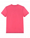 Розовая футболка с бирюзовым логотипом Diesel | Фото 2