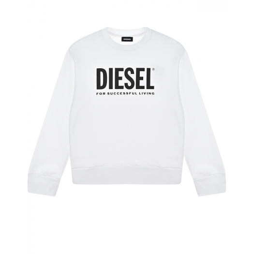 Белый свитшот с логотипом Diesel | Фото 1