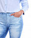 Синие джинсы с эффектом tie-dye Forte dei Marmi Couture | Фото 7