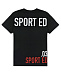 Черная футболка с принтом &quot;Sport Ed&quot; Dsquared2 | Фото 2