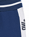 Синие спортивные брюки с белыми лампасами Bikkembergs | Фото 3