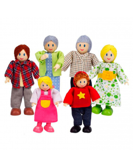 Набор мини-кукол &quot;Счастливая европейская семья&quot; Hape , арт. E3500_HP | Фото 1