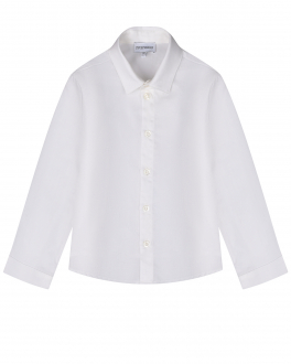 Белая рубашка с жаккардовым лого Emporio Armani Белый, арт. 6LHC86 1N8JZ F117 | Фото 1