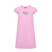 Розовое платье-футболка с лого Diesel | Фото 1