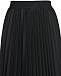 Черная юбка с плиссированной сеткой  | Фото 3