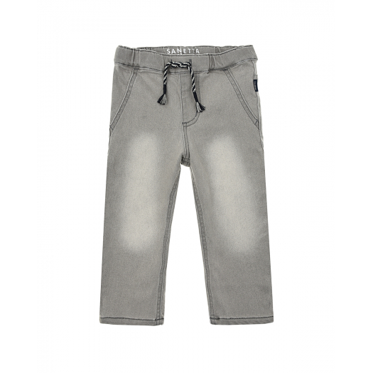 Серые джинсовые брюки Sanetta Kidswear | Фото 1