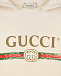 Кремовая толстовка-худи с логотипом GUCCI | Фото 3