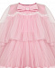Розовое платье с бантом Sasha Kim | Фото 5