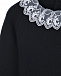 Черный свитер с кружевной отделкой  | Фото 3