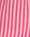 Шорты на резинке в полоску, розовые Max&Co | Фото 3