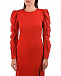 Красное платье с оборками на рукавах  | Фото 8