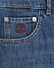 Синие выбеленные джинсы Brunello Cucinelli | Фото 3
