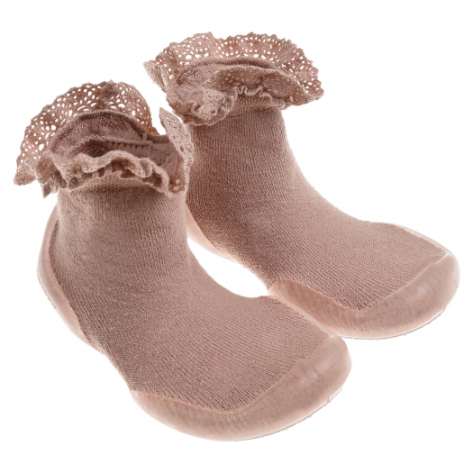 Розовые носки с защитой от скольжения Collegien | Фото 1