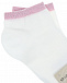 Белые носки с розовой отделкой люрексом Story Loris | Фото 2