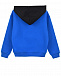 Синяя толстовка-худи с контрастным капюшоном Moschino | Фото 2