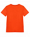 Оранжевая футболка с принтом &quot;зебра&quot;  | Фото 2