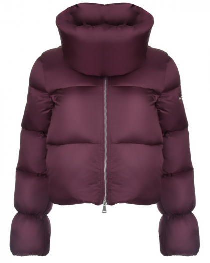 Укороченная куртка бордового цвета ADD | Фото 1