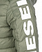 Куртка цвета хаки с черной отделкой Diesel | Фото 4