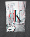 Серая толстовка-худи с принтом &quot;небоскребы&quot; Calvin Klein | Фото 3