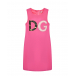 Розовое платье с логотипом Dolce&Gabbana | Фото 1