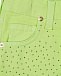 Зеленые шорты со стразами Miss Grant | Фото 3
