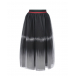 Черно-серая юбка с принтом &quot;tie-dye&quot; Monnalisa | Фото 1