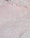 Розовый комбинезон с белой кружевной отделкой Aletta | Фото 3
