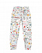 Белые спортивные брюки с принтом &quot;Ежедневник Smemo&quot; Dolce&Gabbana | Фото 2
