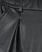 Черные шорты из экокожи Monnalisa | Фото 3