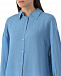 Голубая рубашка прямого кроя SHADE | Фото 6
