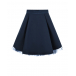 Темно-синяя юбка из габардина Monnalisa | Фото 1