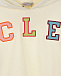 Кремовая толстовка-худи с логотипом Moncler | Фото 3
