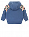 Синяя спортивная куртка со вставками в полоску Burberry | Фото 2