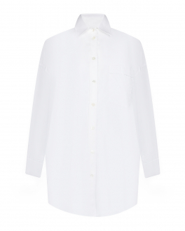 Белая рубашка с длинными рукавами Parosh Белый, арт. D381118 001 BIANCO | Фото 1