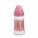 Бутылка Suavinex 270 мл Haute Couture от 0 мес. с анатомической силиконовой соской, розовый пуантилизм  | Фото 1