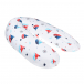 Белая подушка для беременных и кормления с принтом &quot;кораблики&quot;, 180 см Dan Maralex | Фото 1