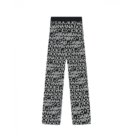 Вязаные брюки со сплошным лого Dolce&Gabbana | Фото 1