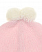 Розовая шапка из шерсти и кашемира с помпоном Tomax | Фото 3