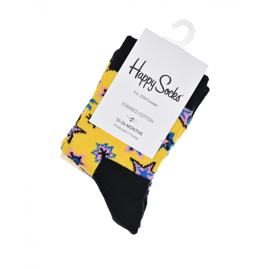 Желтые носки Happy Socks | Фото 1