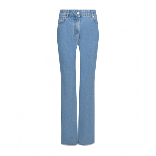 Голубые джинсы клеш Mo5ch1no Jeans | Фото 1
