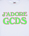 Белая футболка с надписью &quot;Jadore&quot; GCDS | Фото 3