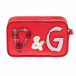 Красная сумка с патчами 16х5х10 см Dolce&Gabbana | Фото 1