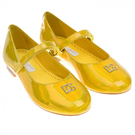 Желтые лакированные туфли Dolce&Gabbana | Фото 1