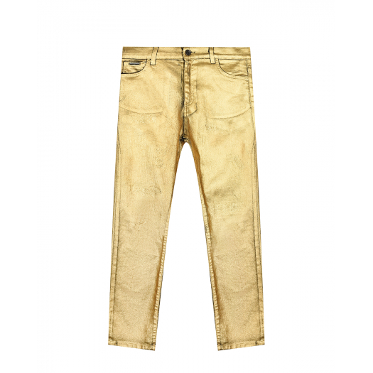 Золотистые джинсы Dolce&Gabbana | Фото 1