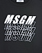 Черный свитшот с белым логотипом MSGM | Фото 3