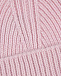 Розовая шапка бини с широким отворотом Regina | Фото 3