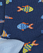 Синие носки с разноцветными рыбками Story Loris | Фото 4
