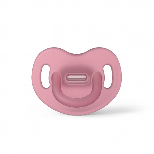 Силиконовая пустышка анатомической формы Basic, 6-18 месяцев, розовая Suavinex | Фото 1